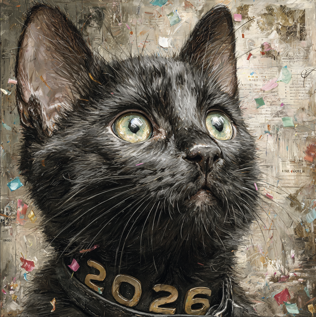 New Year Cat 2026